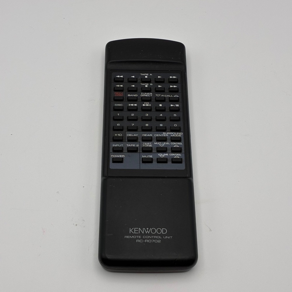 Kenwood Remote Control Unit Black RC-R0702 Audio Receiver Accessory Tested